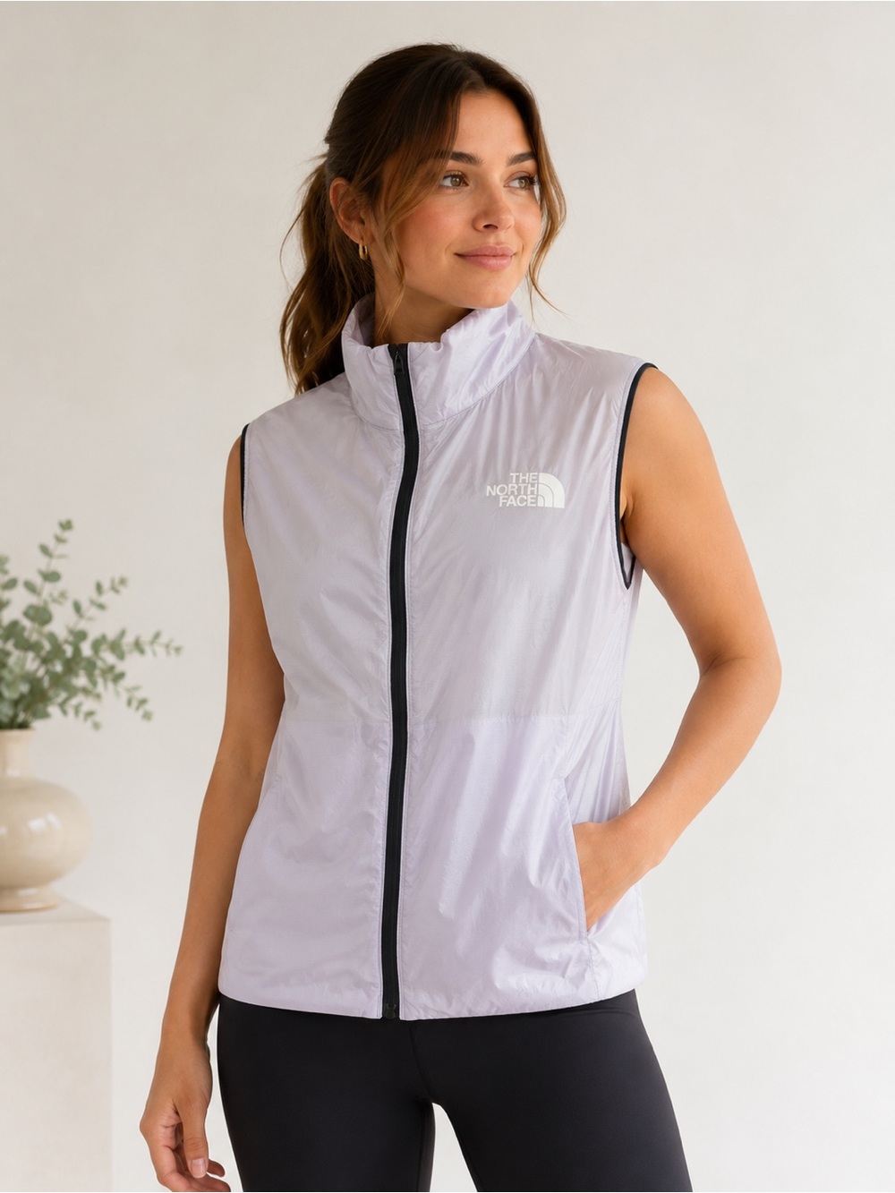 The North Face Vest Womens M‎ Lavender Full Zip Running Activewear